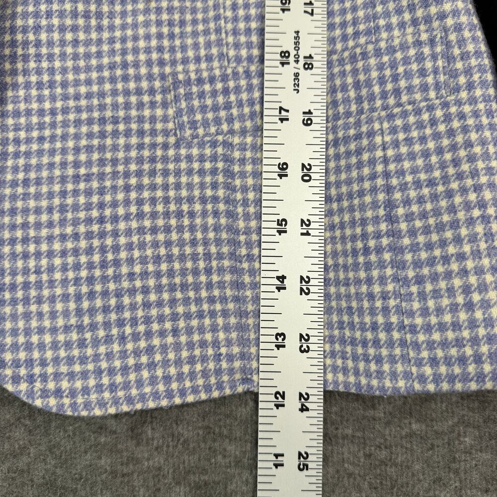 VTG Pendleton Pure Wool Plaid Blazer Single Button Jacket Shoulder Pads Sz Small - Picture 7 of 11